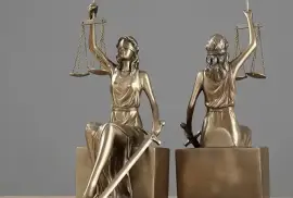 Legal Themed Resin Brass Bookend Home Office Decor