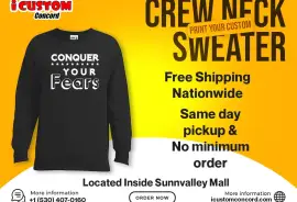 Customized Crew Neck Sweater - iCustom Concord