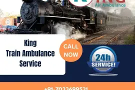 Get King Train Ambulance Service in Ranchi with We