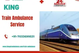 Get Train Ambulance Service in Patna by King with 