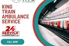 Hire King Train Ambulance Service in Guwahati for 