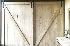 White Rustic Barn Door