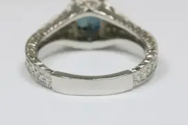 Best Oval Cut Blue Sapphire Prong Set Ring 