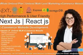 Next js and React js - MLM Commerce Website 