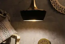 Vega Hanging Light Gold & Black Finish